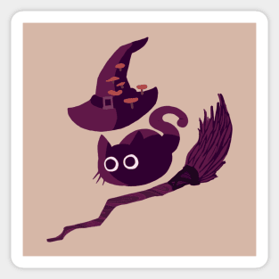 Witch Cat, Witch-Craft Sticker